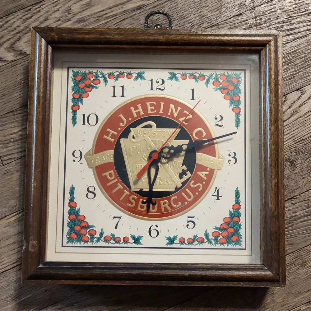 Vintage H.J. Heinz Co. Pittsburgh PA Wall Clock – Retro Advertising Collectible